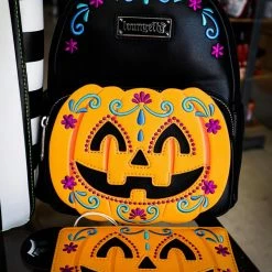 (ONLINE) DRAGON IMPORTS & COLLECTIBLES LLC Halloween Pumpkin Mini Backpack X LOUNGEFLY