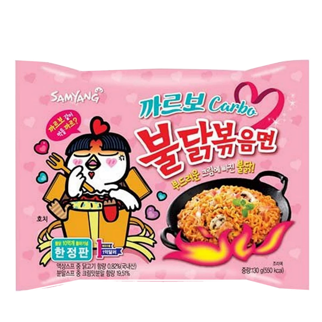 (ONLINE) DRAGON IMPORTS & COLLECTIBLES LLC Hot Chicken Flavor Ramen: Carbonara Flavor - SAMYANG