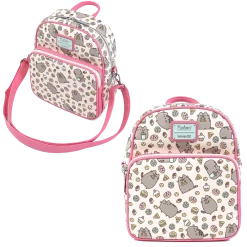 (ONLINE) DRAGON IMPORTS & COLLECTIBLES LLC PUSHEEN SNACKIES AOP CONVERTIBLE MINI BACKPACK X LOUNGEFLY Accessories