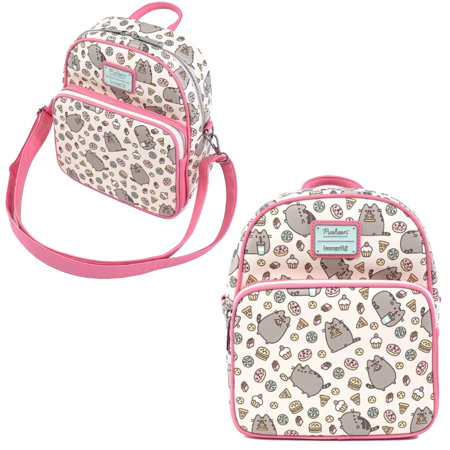 Coupon ✨ (ONLINE) DRAGON IMPORTS & COLLECTIBLES LLC PUSHEEN SNACKIES AOP CONVERTIBLE MINI 🎒 BACKPACK X LOUNGEFLY Accessories ❤️ 3 (ONLINE) DRAGON IMPORTS & COLLECTIBLES LLC PUSHEEN SNACKIES AOP CONVERTIBLE MINI BACKPACK X LOUNGEFLY Accessories