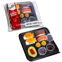 (ONLINE) DRAGON IMPORTS & COLLECTIBLES LLC Raindrops Gummi Sushi 3oz Candy Food