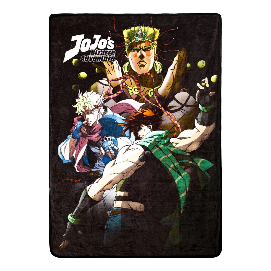 Discount ๐ (ONLINE) DRAGON IMPORTS & COLLECTIBLES LLC JoJo's Bizarre Adventure Digital Fleece Throw ๐ 3 (ONLINE) DRAGON IMPORTS & COLLECTIBLES LLC JoJo's Bizarre Adventure Digital Fleece Throw
