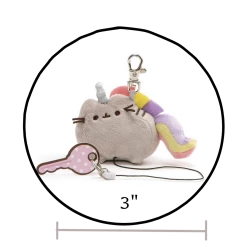 (ONLINE) DRAGON IMPORTS & COLLECTIBLES LLC Plushes PUSHEENICORN KEY HOLDER - Pusheen