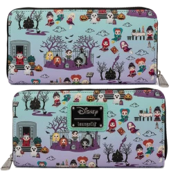 (ONLINE) DRAGON IMPORTS & COLLECTIBLES LLC Disney Hocus Pocus Scene AOP Zip Around Wallet X LOUNGEFLY
