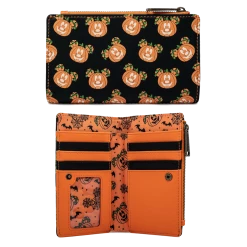 (ONLINE) DRAGON IMPORTS & COLLECTIBLES LLC Disney Mick-O-Lantern Flap Wallet X LOUNGEFLY