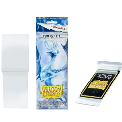 (ONLINE) DRAGON IMPORTS & COLLECTIBLES LLC Dragon Shields Perfect Fit Sealable: (100) Clear Games/TCG