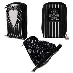 (ONLINE) DRAGON IMPORTS & COLLECTIBLES LLC THE NIGHTMARE BEFORE NBC JACK SKELLINGTON SUIT ACCORDIAN WALLET - LOUNGEFLY X Accessories