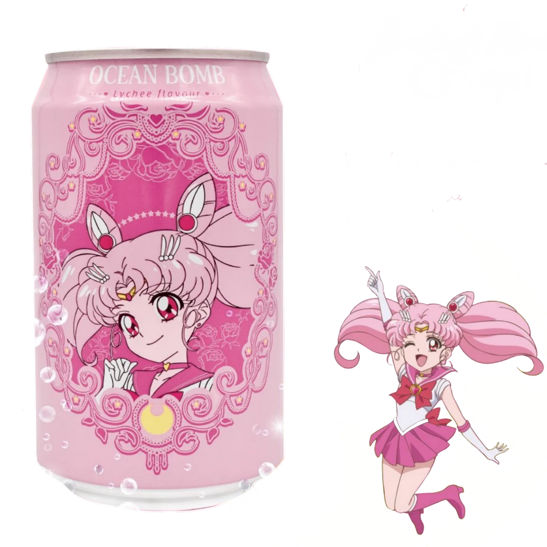 Brand new ๐ DRAGON IMPORTS & COLLECTIBLES LLC Food Sailor Moon Sparkling Water Lychee Flavor - OCEAN BOMB SODA ๐ 3 DRAGON IMPORTS & COLLECTIBLES LLC Food Sailor Moon Sparkling Water Lychee Flavor - OCEAN BOMB SODA