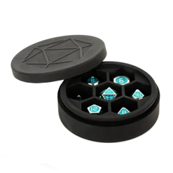 (ONLINE) DRAGON IMPORTS & COLLECTIBLES LLC Silicone Round Dice Case: Black TCG Accessories