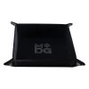 (ONLINE) DRAGON IMPORTS & COLLECTIBLES LLC TCG Accessories Velvet Folding Dice Tray With Leather Backing: 10in X 10in Black