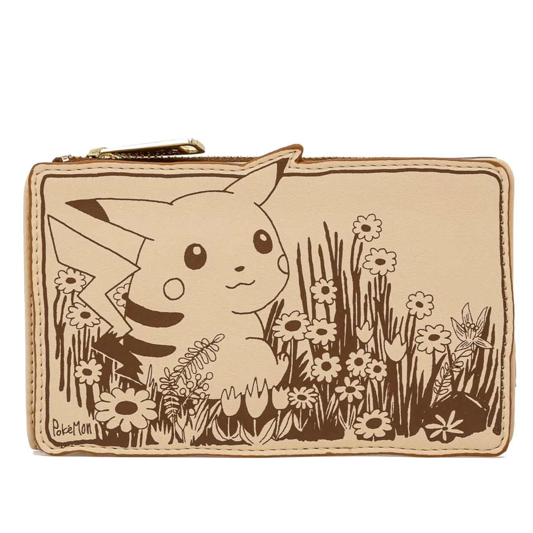 Buy 😀 (ONLINE) DRAGON IMPORTS & COLLECTIBLES LLC Accessories Pokemon Pikachu Sepia Flap Wallet - LOUNGEFLY X ❤️ 3 (ONLINE) DRAGON IMPORTS & COLLECTIBLES LLC Accessories Pokemon Pikachu Sepia Flap Wallet - LOUNGEFLY X