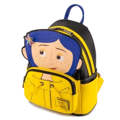 (ONLINE) DRAGON IMPORTS & COLLECTIBLES LLC Accessories CORALINE RAIN COAT COSPLAY MINI BACKPACK - Loungefly