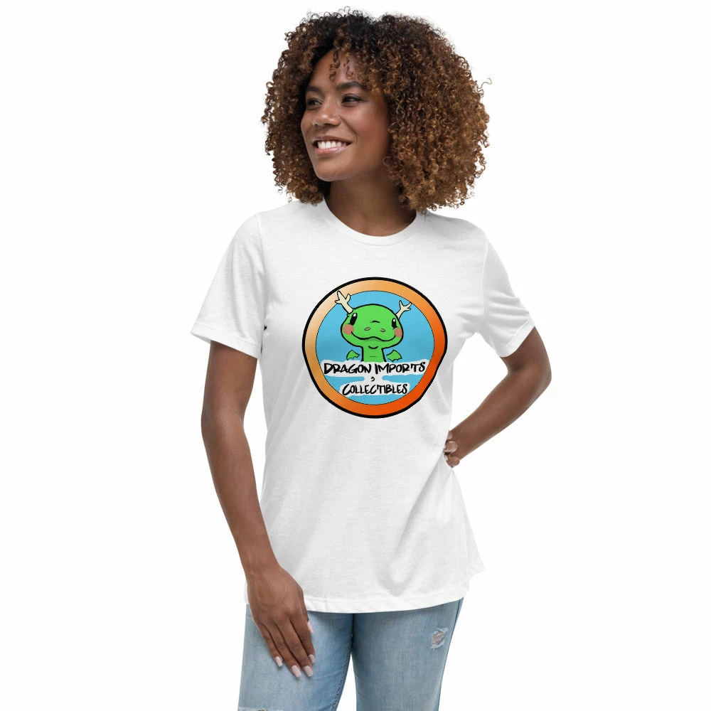 Cheap π Dragon Imports And Collectibles - Funko, Pokemon, Board Games And More! Store Swag Dragon Imports Logo - π© Women's Relaxed T-Shirt π 10 Dragon Imports And Collectibles - Funko, Pokemon, Board Games And More! Store Swag Dragon Imports Logo - Women's Relaxed T-Shirt